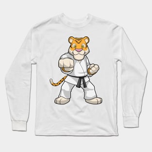 Tiger at Martial arts Karate Long Sleeve T-Shirt